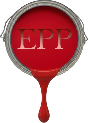 EPP red paint can